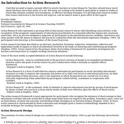 An Introduction to Action Research