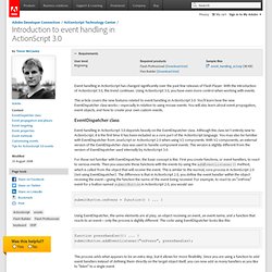 Introduction to event handling in ActionScript 3.0