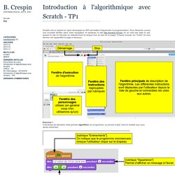 Introduction à l'algorithmique avec Scratch - TP1 - B. Crespin