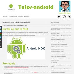 Introduction au NDK sous Android