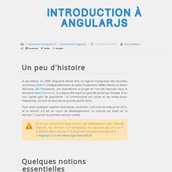 Introduction à AngularJS