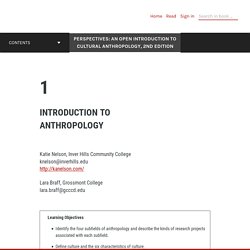 Introduction to Anthropology – Perspectives: An Open Introduction to Cultural Anthropology, 2nd Edition