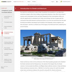Introduction to Greek architecture