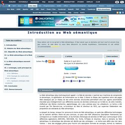 Introduction au Web sémantique