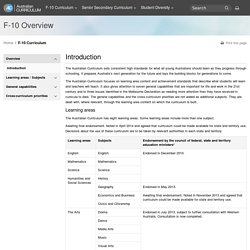 F-10 Overview - Introduction - The Australian Curriculum v7.4