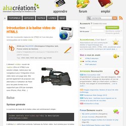 HTML5 <vidéo>