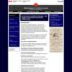 Les journaux canadiens-français : une ressource historique essentielle (1808-1919)