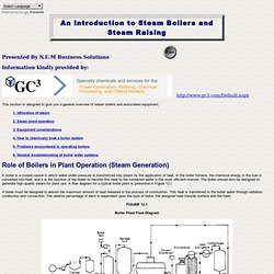 Intro Steam Boilers and Steam Raising