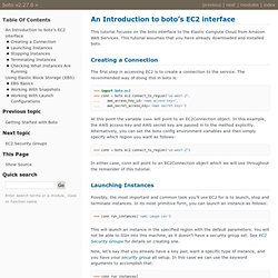 An Introduction to boto’s EC2 interface — boto v2.6.0-dev