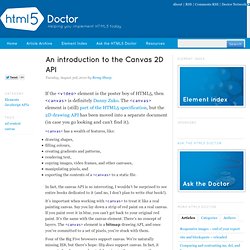 An introduction to the Canvas 2D API