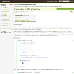 Introduction to AOP With Castle - Castle Project