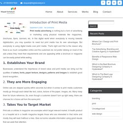 Introduction of Print Media – Visual Catalyst