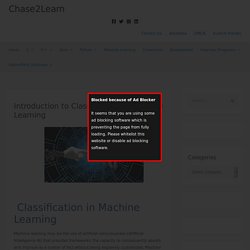 Introduction to Classification in Machine Learning