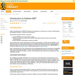 Introduction to Anthem.NET. Free source code and programming help
