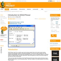 Introduction to GOLD Parser