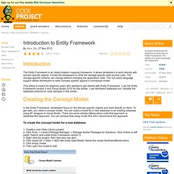 Introduction to Entity Framework