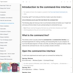 Introduction to command line · Django Girls Tutorial