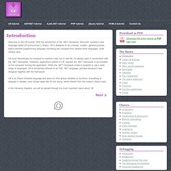 Introduction - C# Tutorial