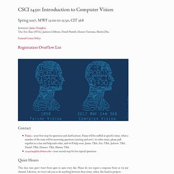 CS 143 Introduction to Computer Vision