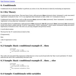 BASH Programming - Introduction HOW-TO: Conditionals