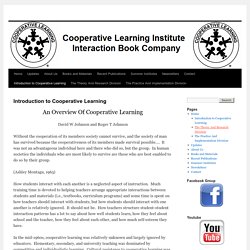 Introduction to Cooperative Learning