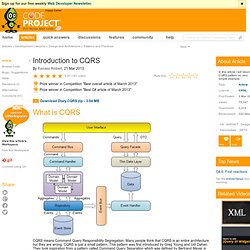 Introduction to CQRS