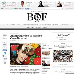 An Introduction to Fashion Crowdfunding