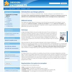 Introduction aux Design patterns