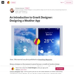 An Introduction to Gravit Designer: Designing a Weather App