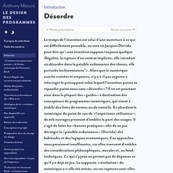 Introduction : Désordre