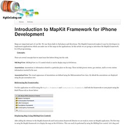 Introduction to MapKit Framework for iPhone Development