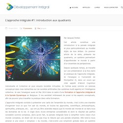 L'approche intégrale #1: introduction aux quadrants - Développement Intégral