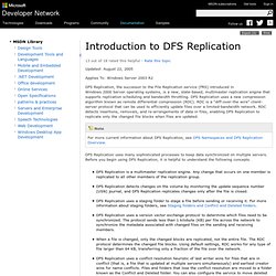 Introduction to DFS Replication
