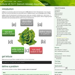 introduction — Lettuce v0.1rc11 (barium release) documentation