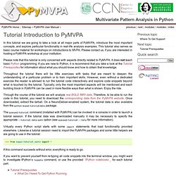 Tutorial Introduction to PyMVPA — PyMVPA 2.3.0 documentation