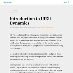 Introduction to UIKit Dynamics