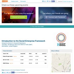 Introduction to the Social Enterprise Framework