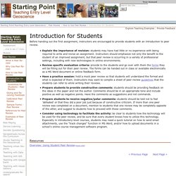 Introduction for Students
