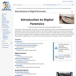 Introduction to Digital Forensics