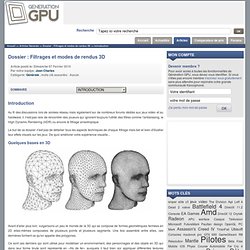 Dossier : Filtrages et modes de rendus 3D - Introduction - Génération GPU