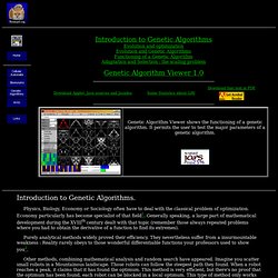 Introduction to Genetic Algorithm