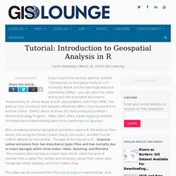Tutorial: Introduction to Geospatial Analysis in R - GIS Lounge