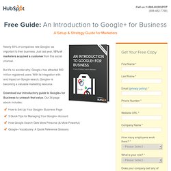 Free Guide: How to Use Google+ for Business