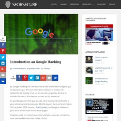 Introduction au Google Hacking - S for Secure