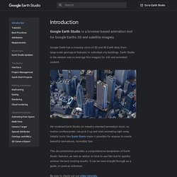 Introduction – Google Earth Studio