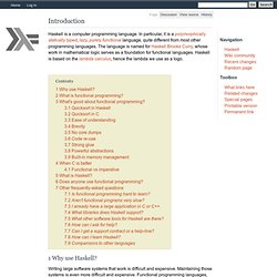 Introduction to Haskell