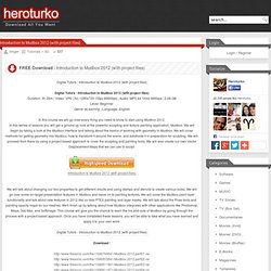 Introduction to Mudbox 2012 (with project files) Download All You Want - HeroTurko.com