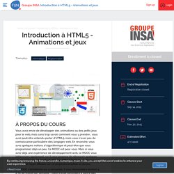 Introduction à HTML5 - Animations et jeux