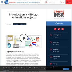 FUN - Introduction à HTML5 - Animations et jeux