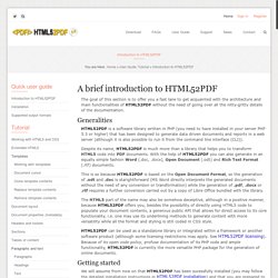 HTML52PDF: generate PDF, Word, ODF and RTF documents from HTML5 + CSS code